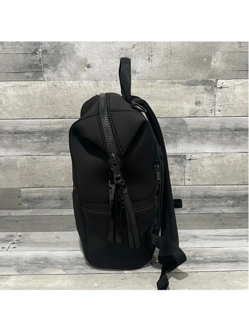 DAGNE DOVER INDI LARGE WATER RESISTANT NEOPRENE DIAPER BACKPACK- BLACK - NWOT